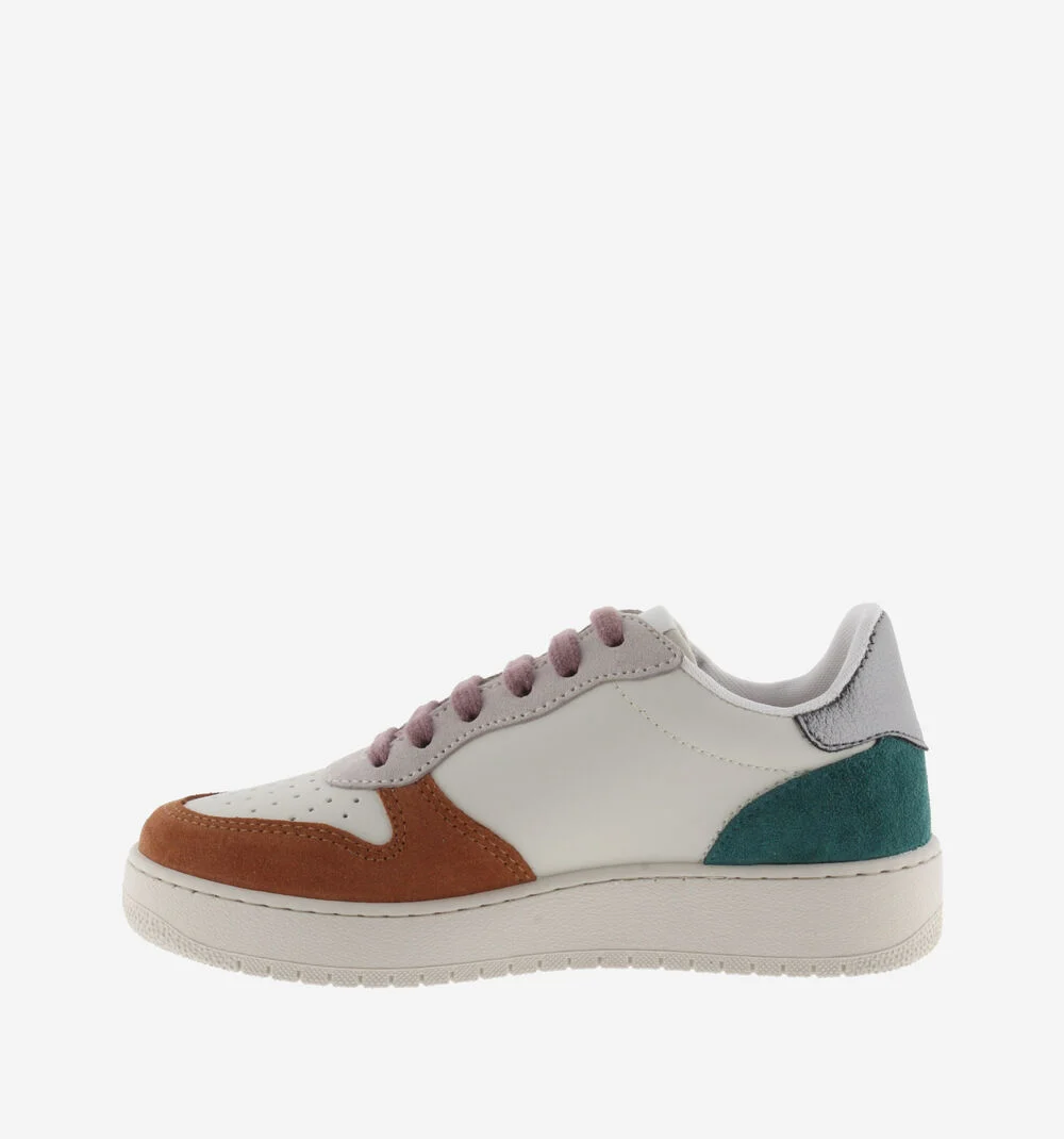 MADRID CUIR FENDU MULTICOLORE Baskets pour femmes en cuir fendu multicolore CUERO