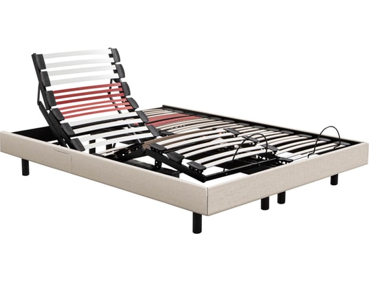 EPEDA - Sommier Electrique 2 x 90 x 200 Horizon 1620D lin + 2x balade équilibré
