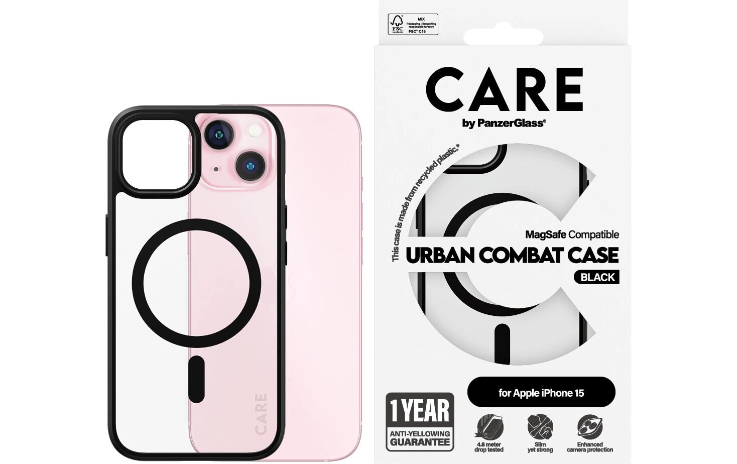 Back Cover Flagship iPhone 15 SchwarzSchutzhülle für das Apple iPhone 15