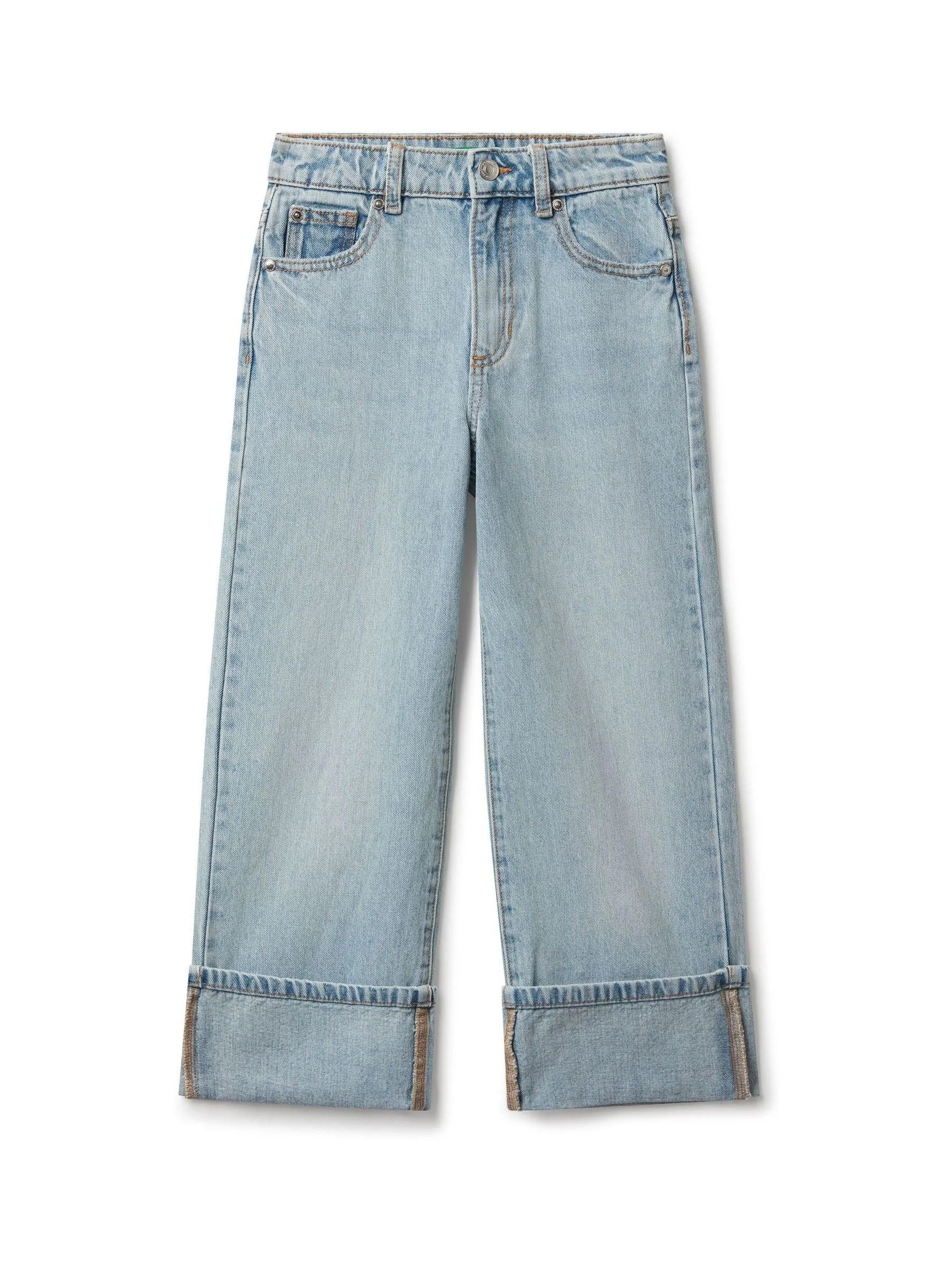 Benetton meisjes blauwe Taylor jeans met rechte pijpen (6-14 jaar)