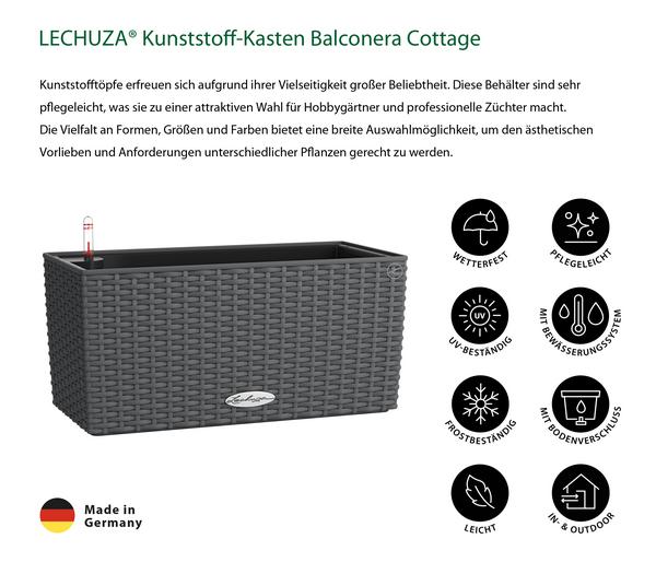 LECHUZA® Kunststoff-Kasten Balconera Cottage,