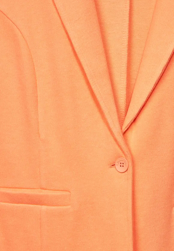 Longblazer mit Raffung - soft juicy mandarine