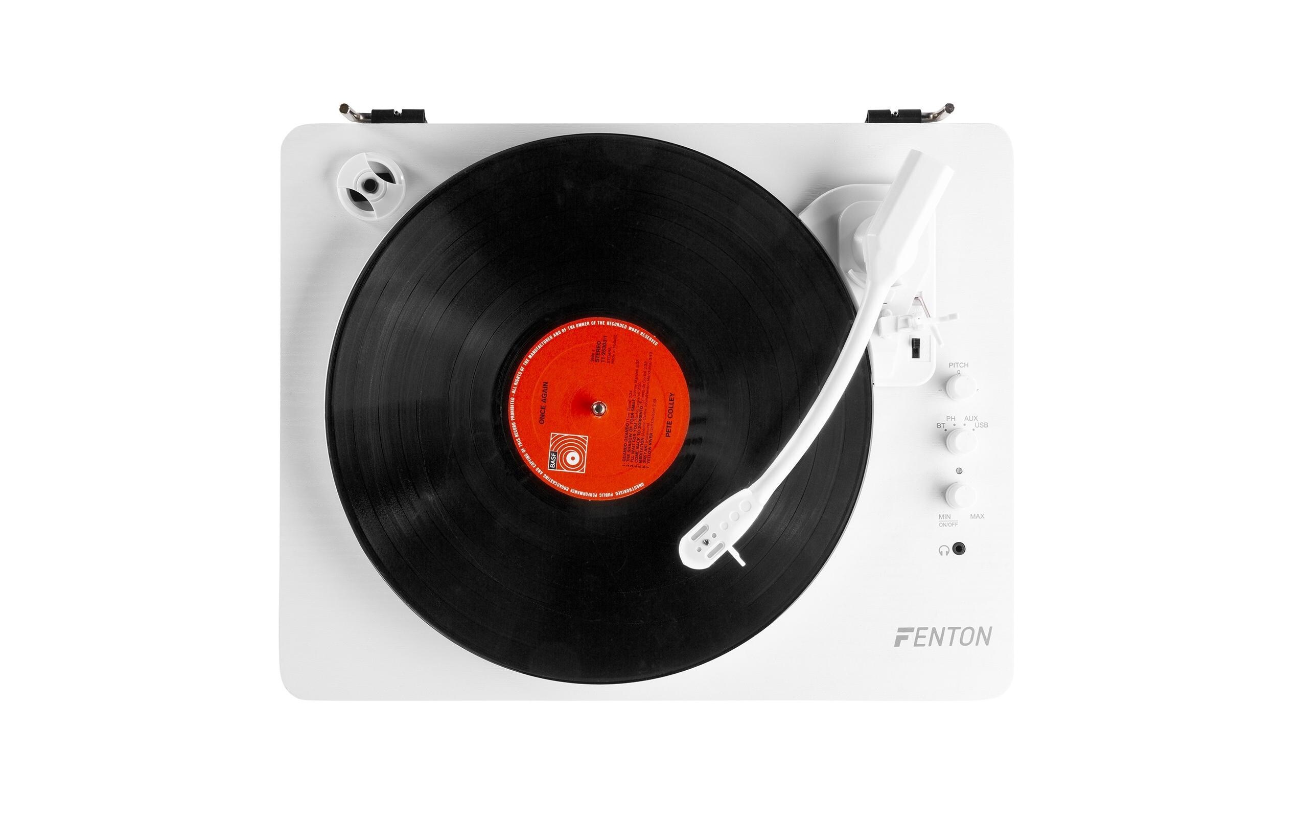 Plattenspieler mit Bluetooth RP162 Weiss<br>Retro Plattenspieler mit Bluetooth, USB-Player und Umwandlungsmöglichkeit für Schallplatten