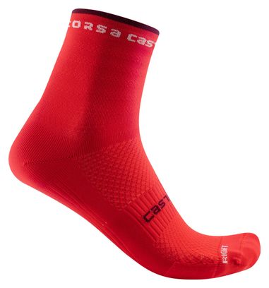 Chaussettes Femme Castelli Rosso Corsa 11 Rouge