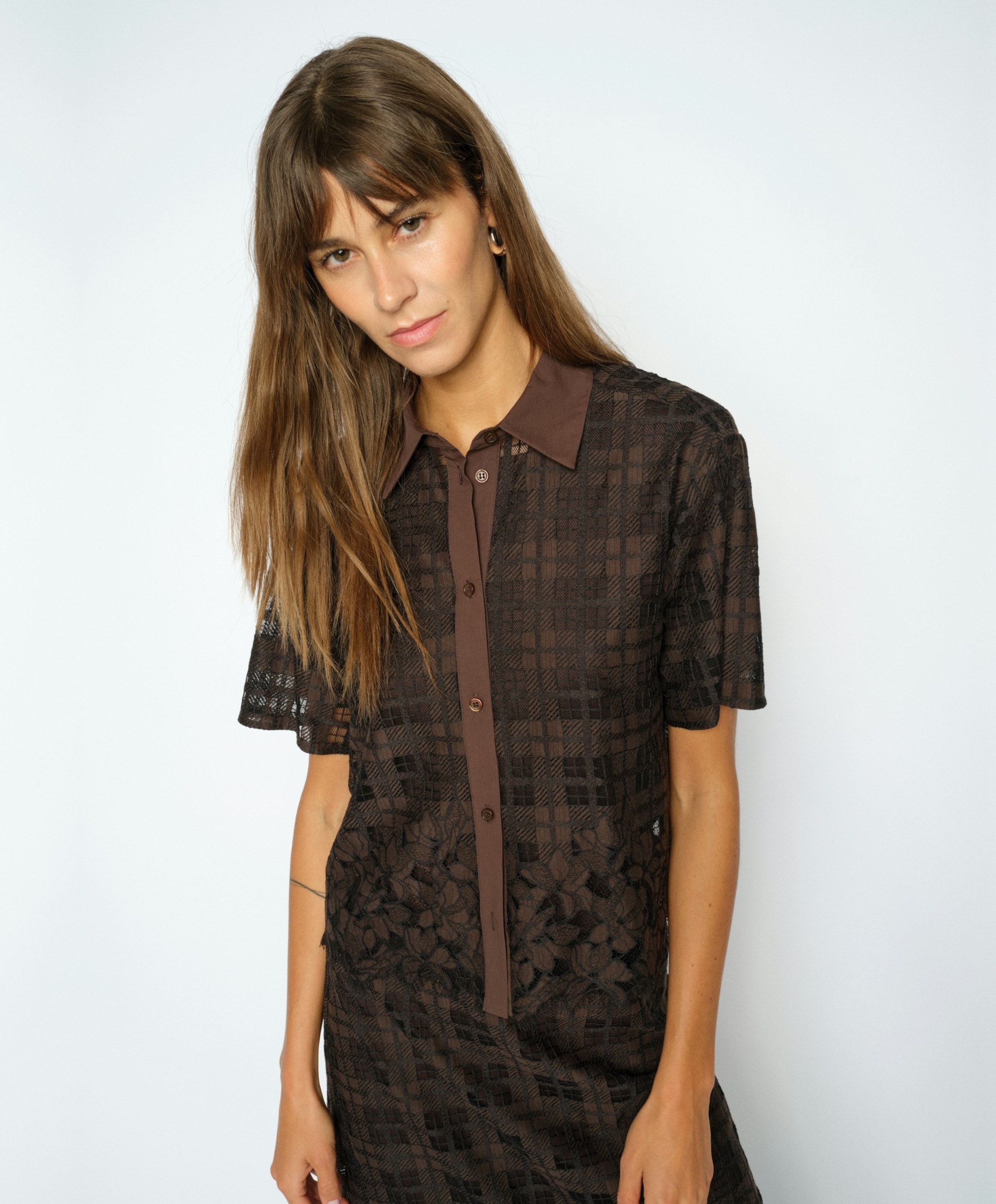 Mos Mosh Dames blouse bruin