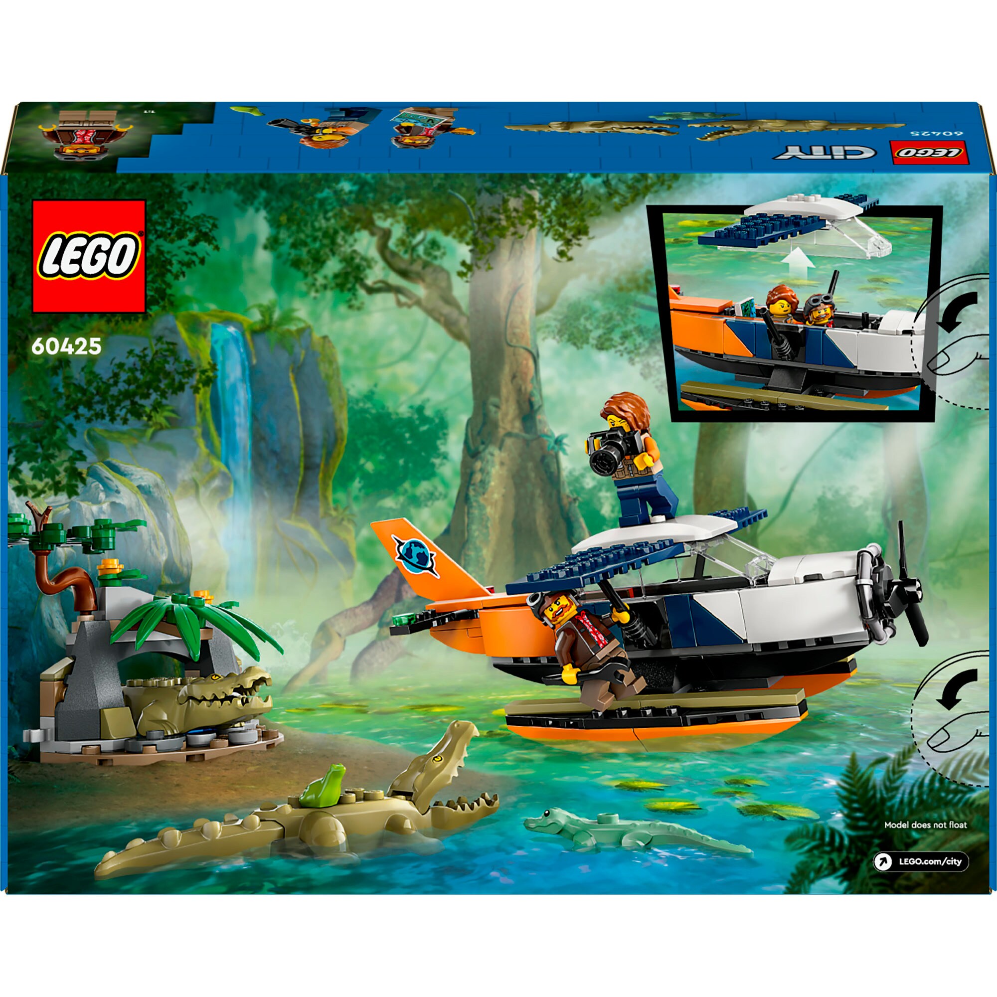 LEGO Konstruktionsspielzeug City Dschungelforscher-Wasserflugzeug