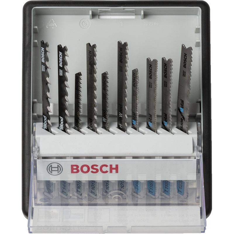 Bosch Robust Line decoupeerzaagbladenset hout & metaal 10-delig