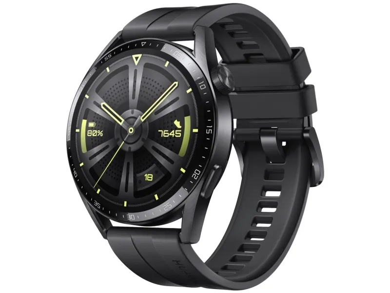 Huawei | Watch GT 3 Active (46mm) - Smartwatch med rem - håndledsstørrelse: 140-210 mm - Sort