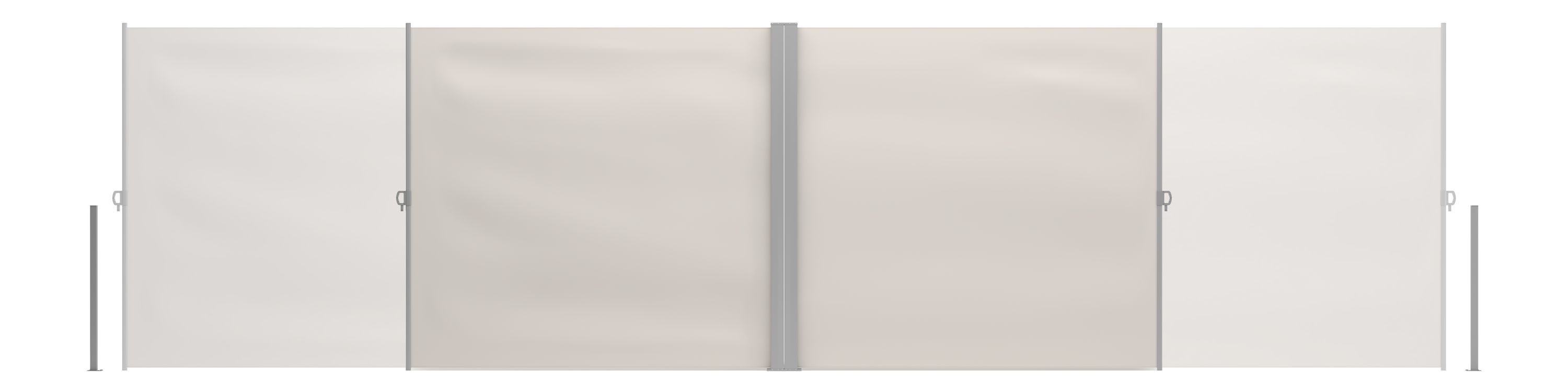 Doppelseitenmarkise VIA 200 x 800 cm beige