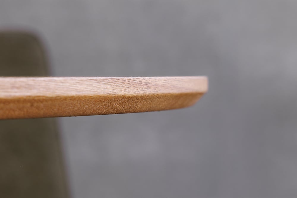 Runder Esstisch ATELIER 120cm natur Eiche schwarz Metall