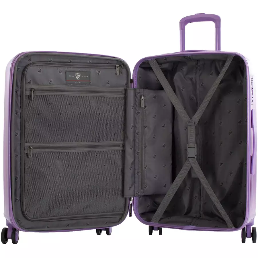Heys Astro - 4-Rollen-Trolley M 66 cm erw. purple