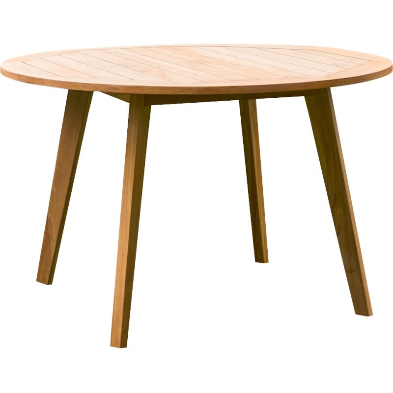 Table de jardin Mila en teck massif Ø 120 cm