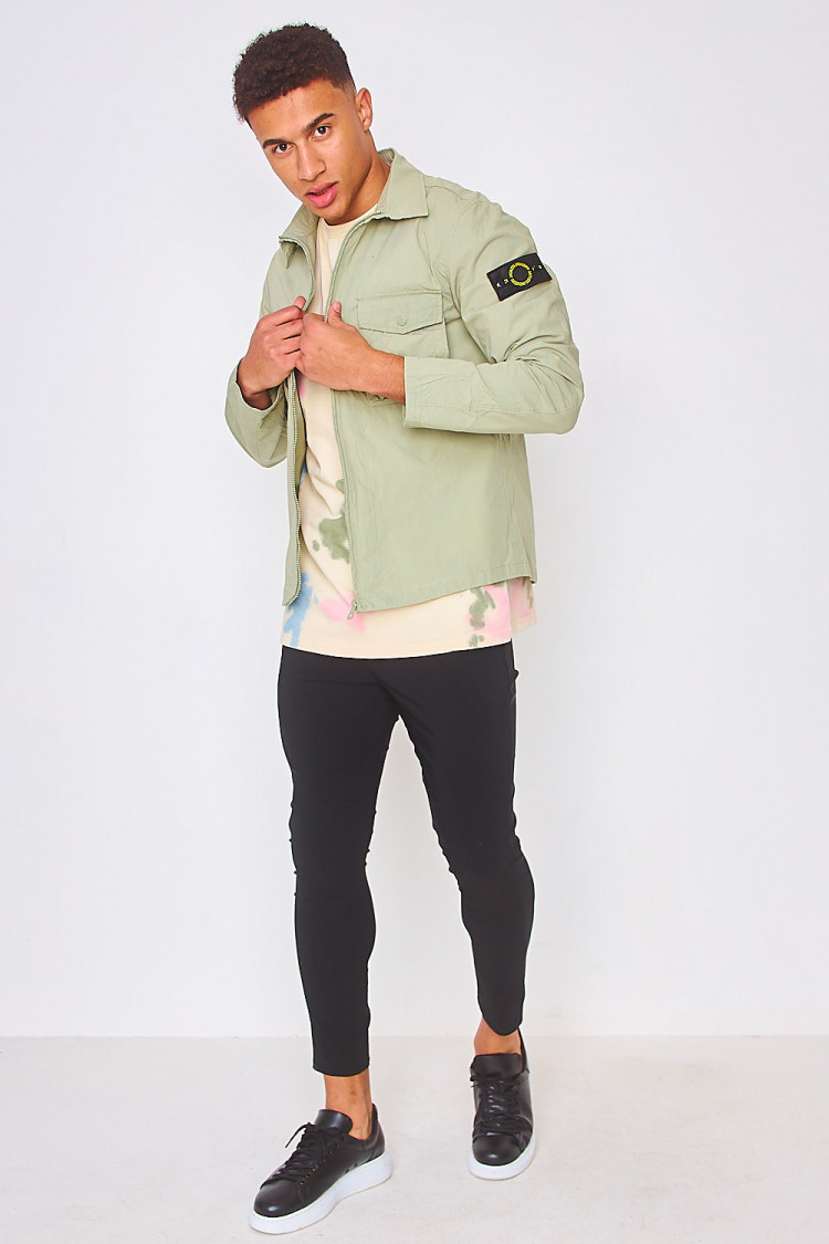 Surchemise zippée verte
