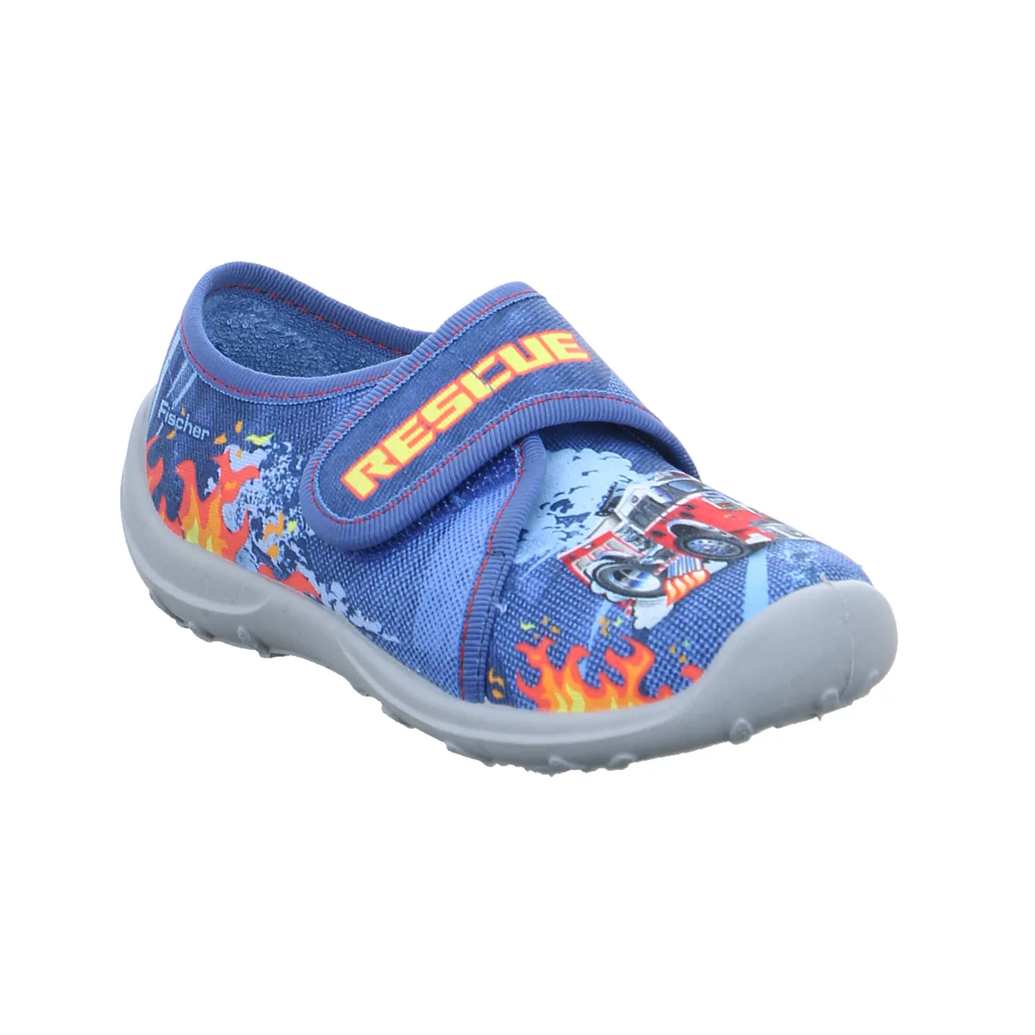 FISCHER Kinder-Hausschuh Blau Textil  Jungen