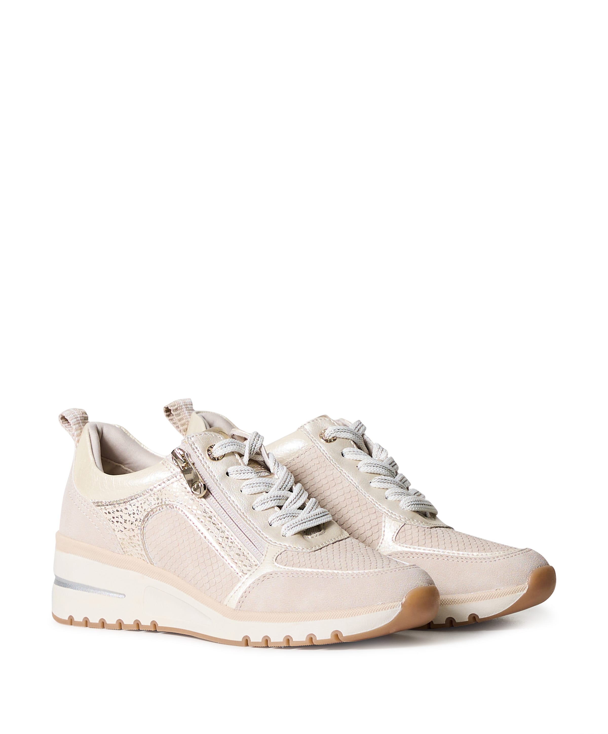 Marco tozzi Women Lace-up dames sneakers beige