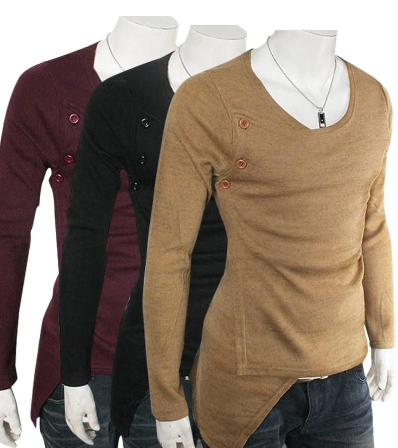 Bay Go Mall - Asymmetrisch T-shirt met lange mouwen