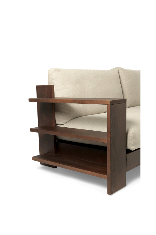 Ferm Living Edre 2-zits bank dark stained/natural