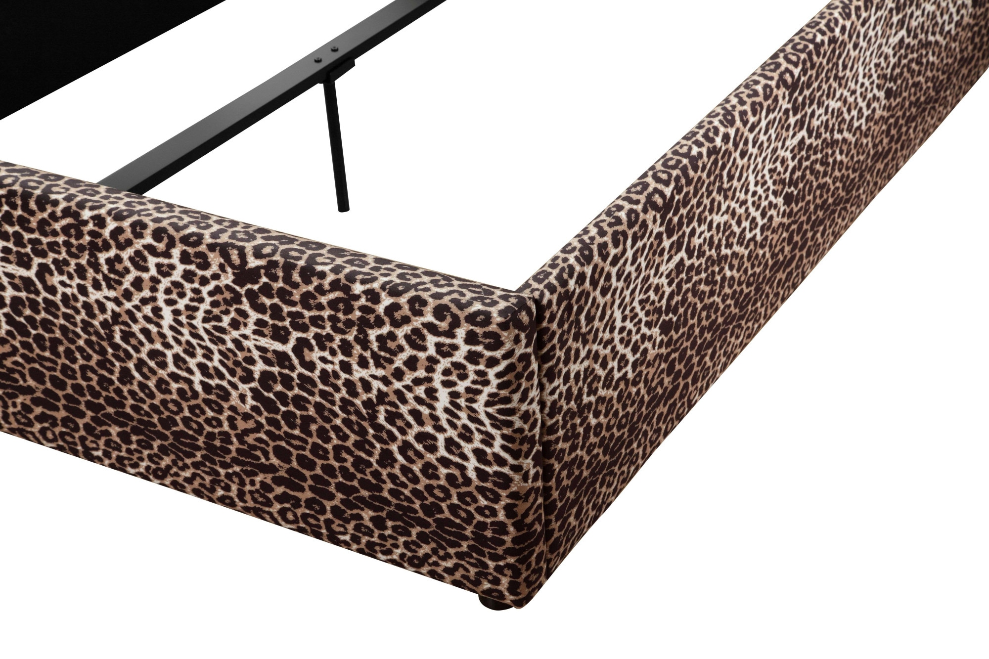 Home affaire Polsterbett »Hamar-Leo, OTTO's Choice, Leopardenbett, Kunstleder mit Veloursstoff« Liegefläche 140 cm x 200 cm, Belastbarkeit 250 KG,  hohe Belastbarkeit! Angesagtes Design 