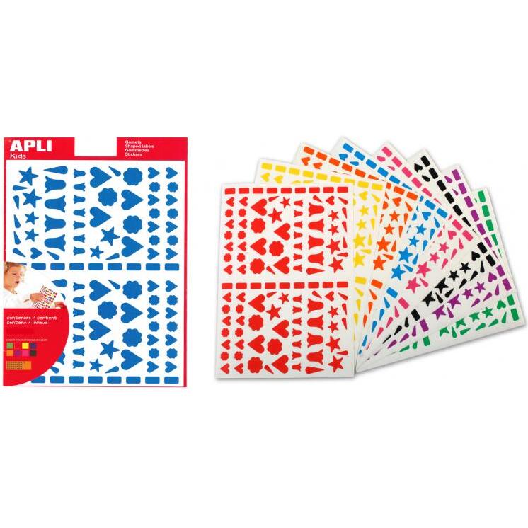 Gommette apli festive assortie 1792 unites