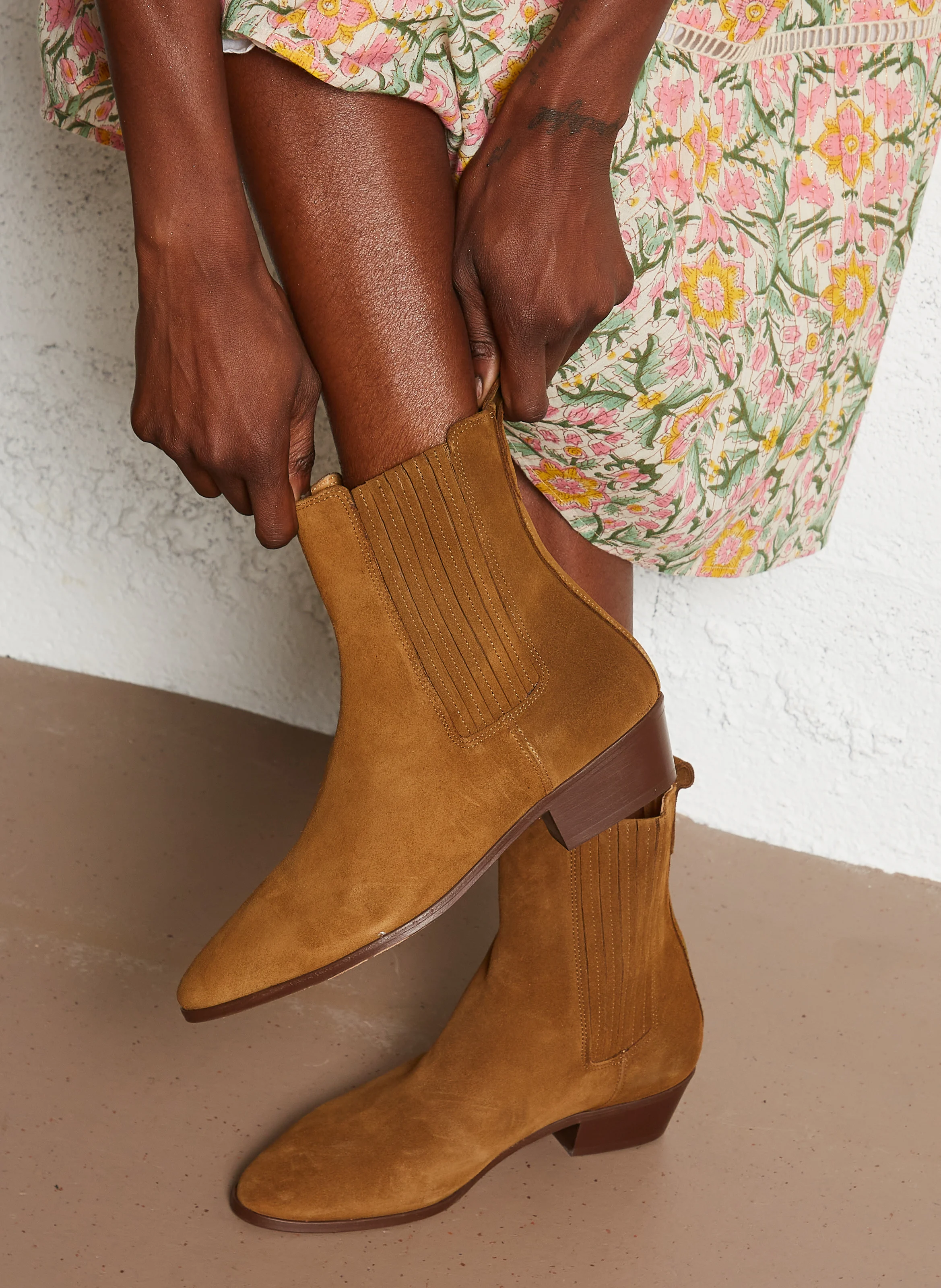 N°58 - Bottines en cuir | Kaki