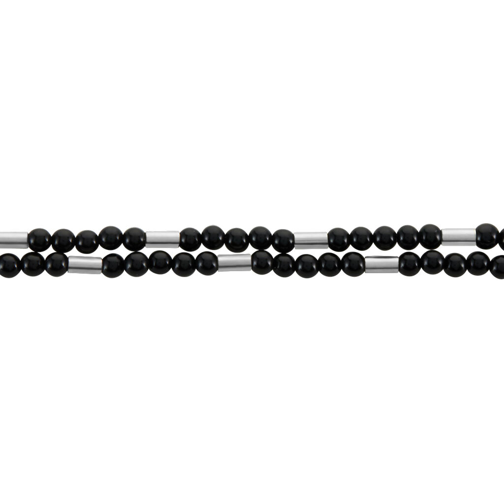 Bracelet Acier Blanc Augusto Agate
