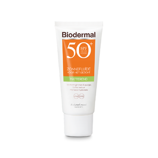 Biodermal Zonnefluïde Gezicht - Matterend SPF50  40ML