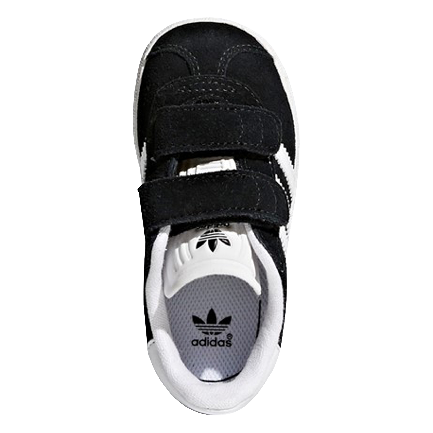 GAZELLE CF I - Baskets basses à scratchs en cuir velours| Noir
