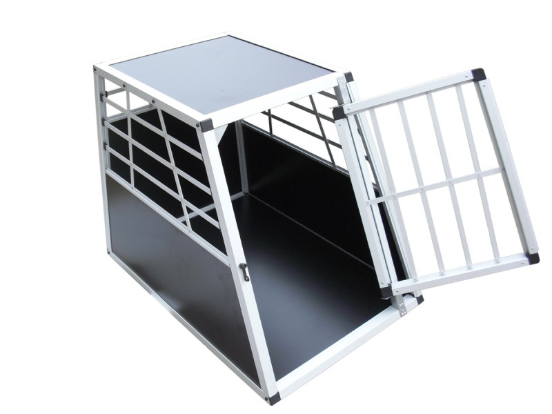Hundebox Alu M schwarz