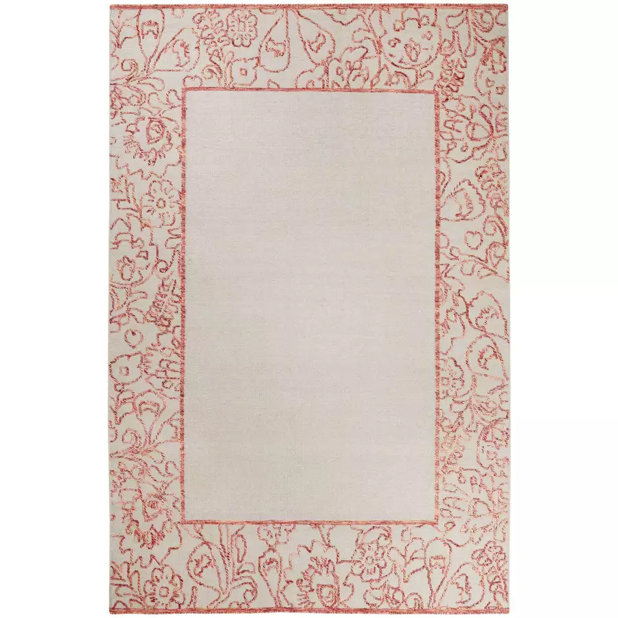 Esprit Kurzflorteppich Kayla Kelim Border rot