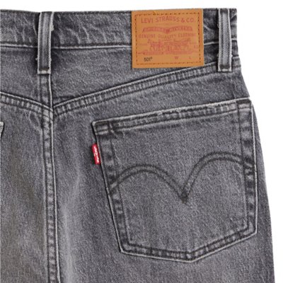 Jean femme 501 Gray Worn In LEVIS