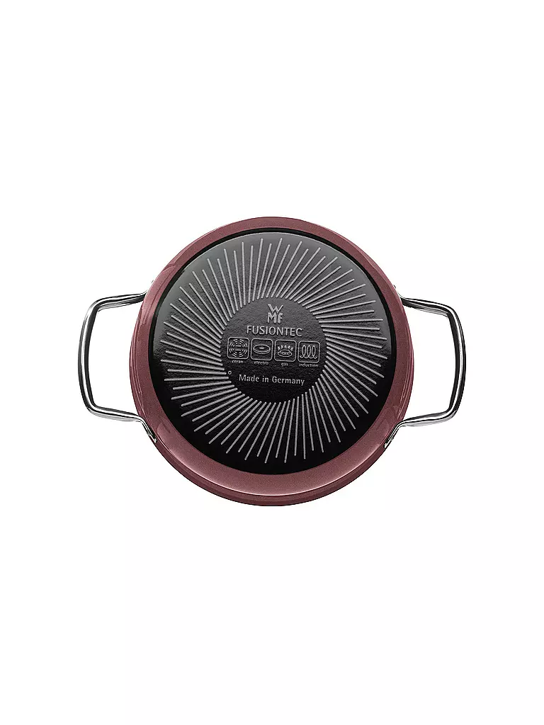 WMF Fusiontec Mineral Bratentopf mit Glasdeckel 20cm/2,4L Rose Quartz beere