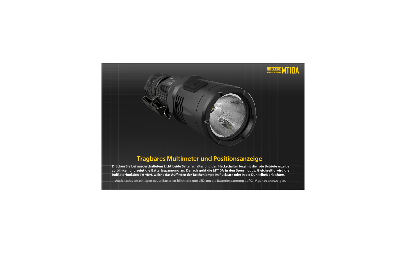 Nitecore Taschenlampe  MT1A