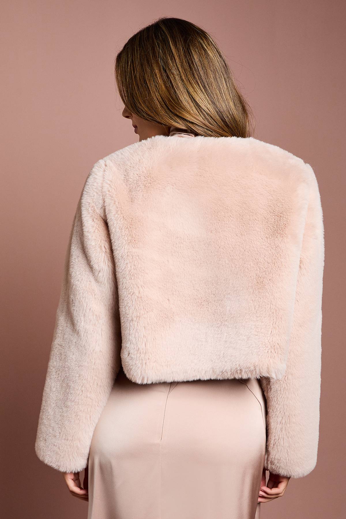 Coast Manteau Court Bordé à Bordé en synthétique Blush Occasion