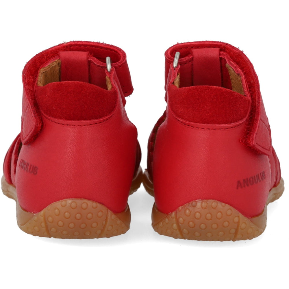 Køb Angulus Red/Red Sandal Med Broderi