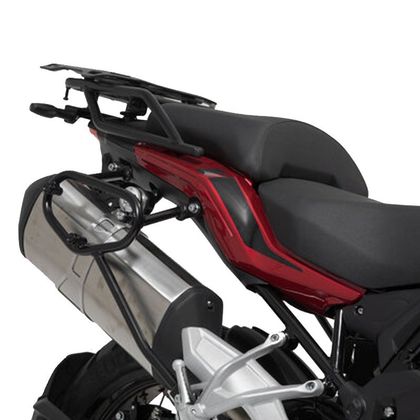 Sacoches cavalières SW-MOTECH SysBag WP M/M (17-23 litres x 2) complet avec support - Noir
