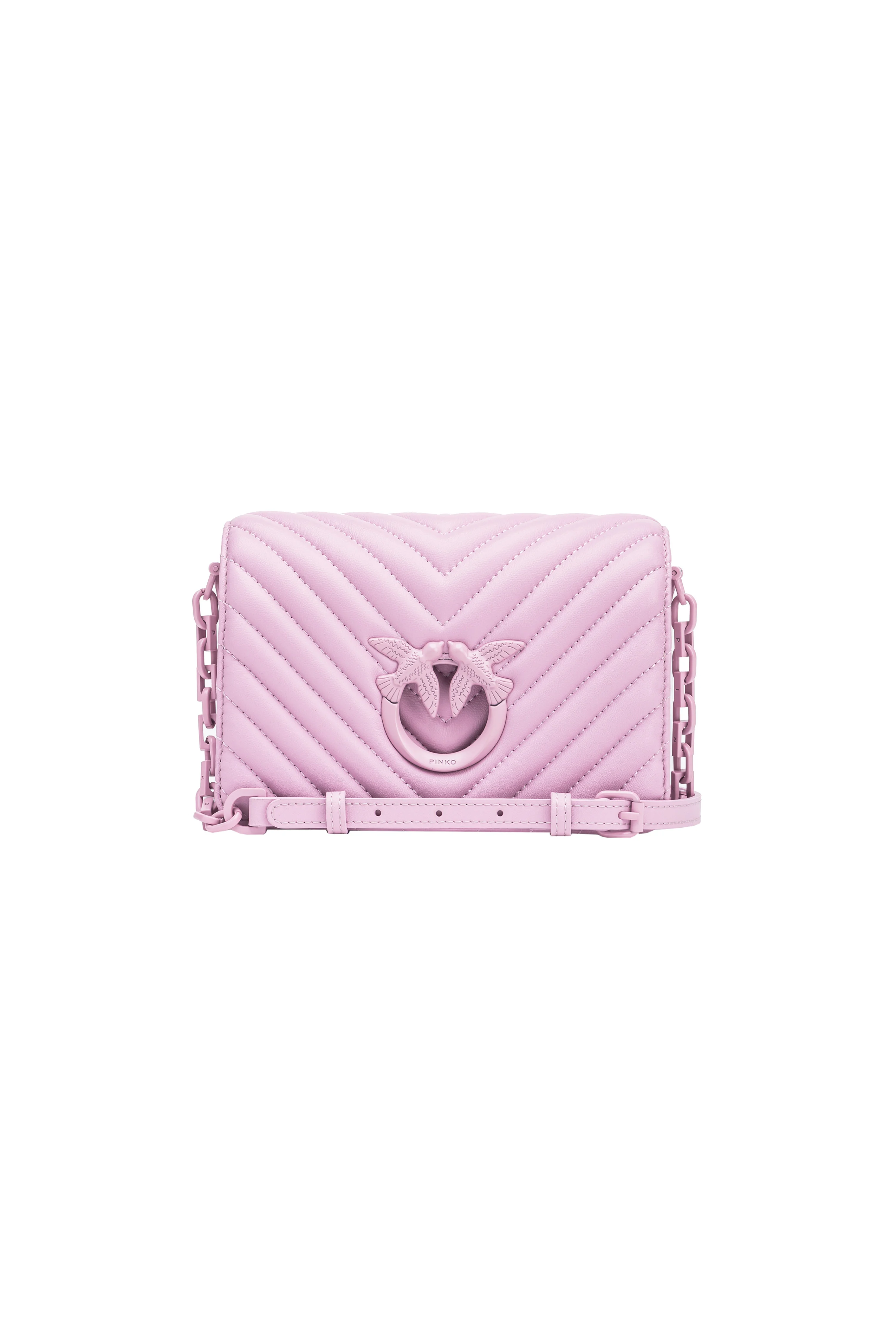 Mini love bag click color block | Violet