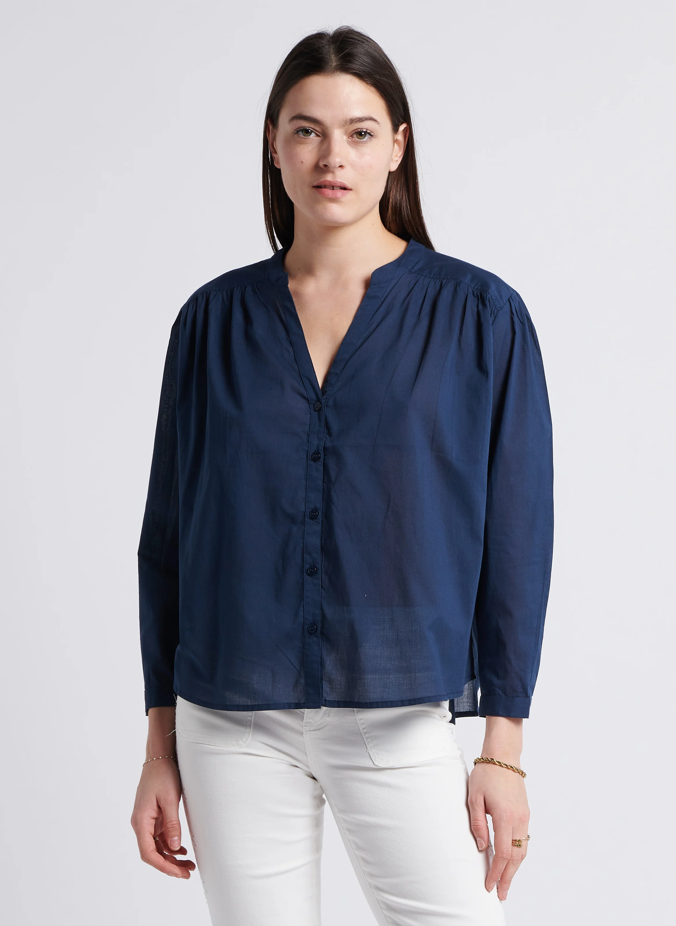 BOLIA - Blouse ample en coton| Bleu