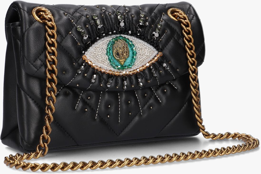 KURT GEIGER LONDON zwarte kurt geiger london schoudertas mini kensington eye