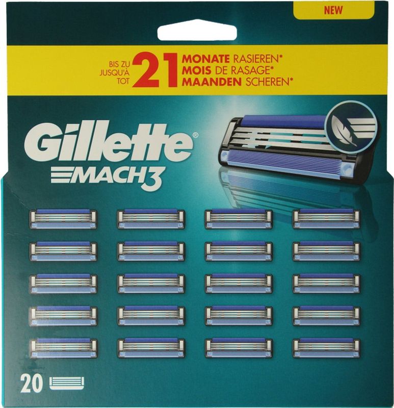 Gillette - Mach3 - Scheermesjes - 20 Stuks - Comfort Guard