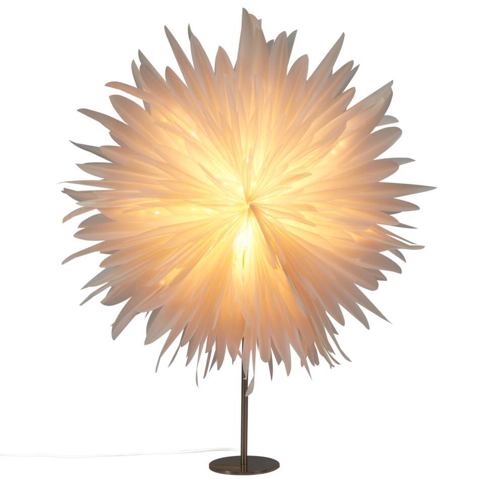 SATOPANTH - Kerstdecoratie ster lamp - Gebroken wit - Papier