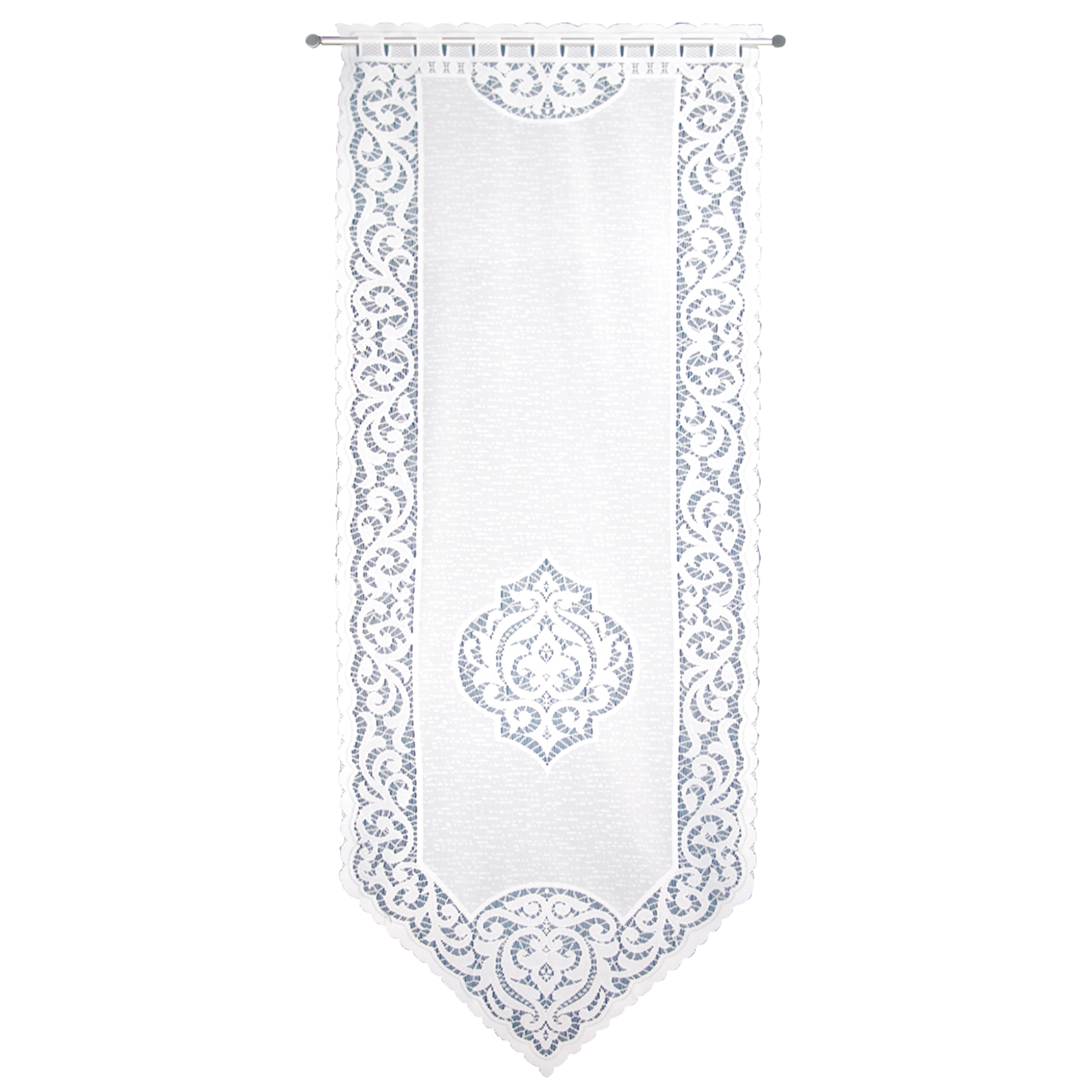 Gardine - Jacquard-Tür Panneaux - weiß - 60/160 cm