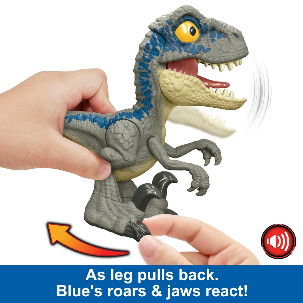 Jurassic World Mega Roar: Blue, der Velociraptor-Dinosaurier-Spielzeug