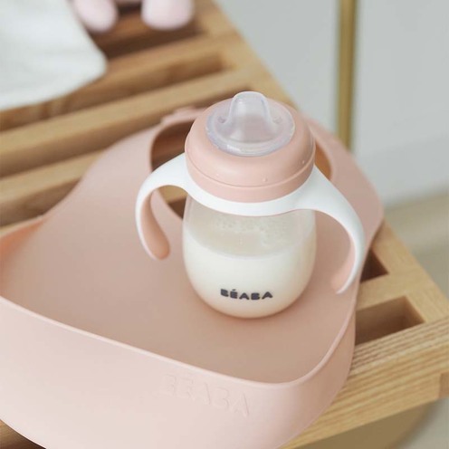 Bavoir silicone old pink - BEABA
