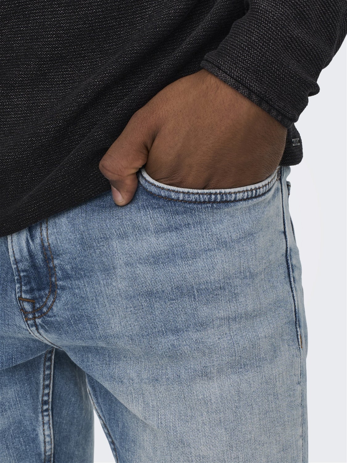 ONSLOOM Niedrige Taille Slim Fit Jeans Blue Denim