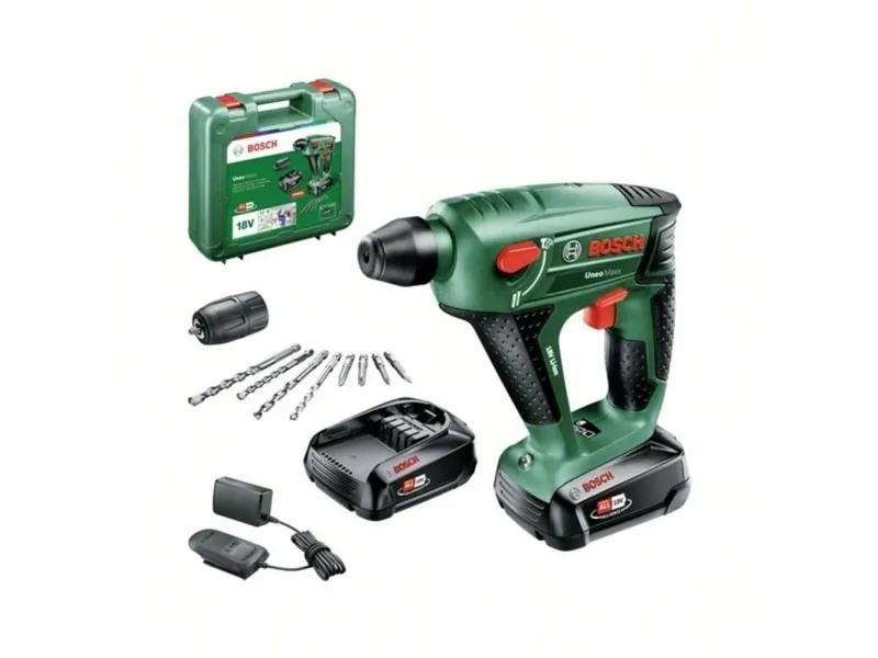 Bosch Home and Garden Uneo Maxx SDS-Quick-Batteri borehammer 18 V 2.0 Ah Litium