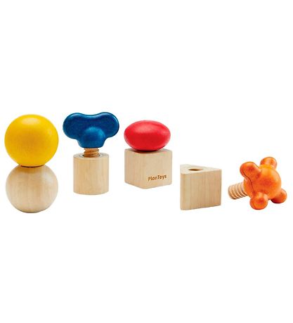 PlanToys Holzspielzeug - Bolzen und Muttern - Holz