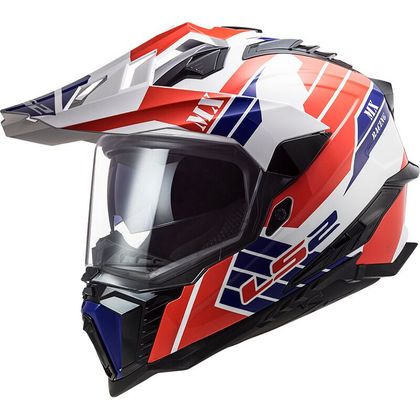 Casque LS2 MX701 - EXPLORER HPFC - ATLANTIS - Blanc / Rouge