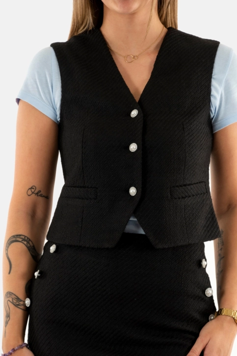 Gilets sans manche only tikva black