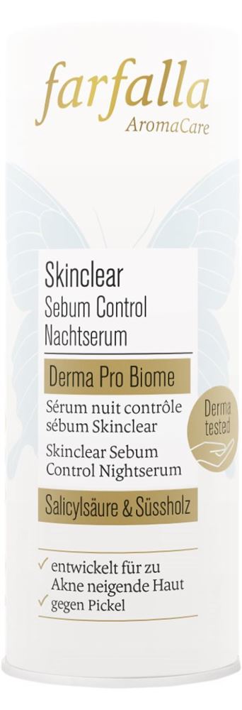Farfalla Skinclear Sebum Control Nachtserum<br>15 ml, Pipettenflasche