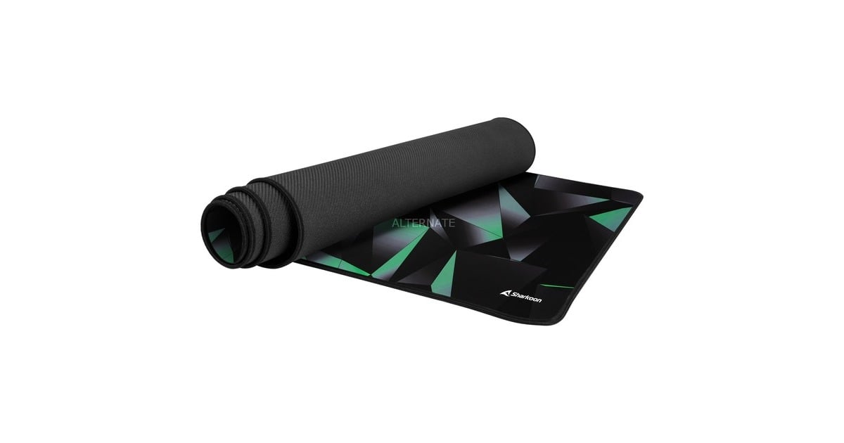 SharkoonSKILLER SGP30 XXL Stealth gaming muismat  (Zwart/lichtgroen)